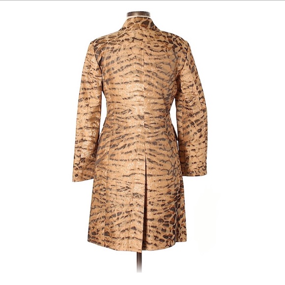 Salvatore Ferragamo Animal Print Trench Coat - Picture 2 of 4